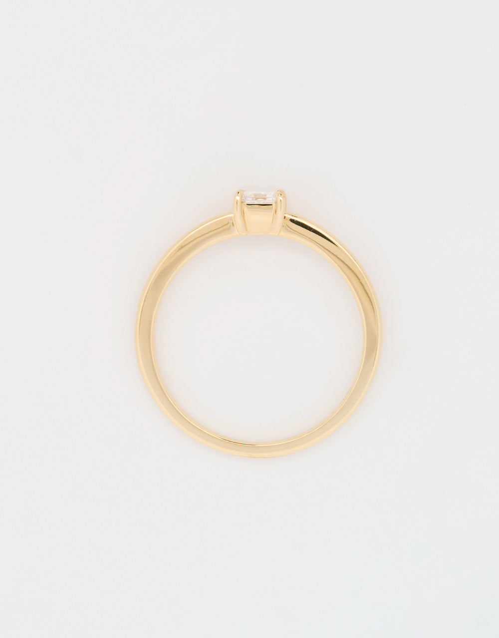 Anillo solitario diamante 0.25 quilates oro amarillo 18k