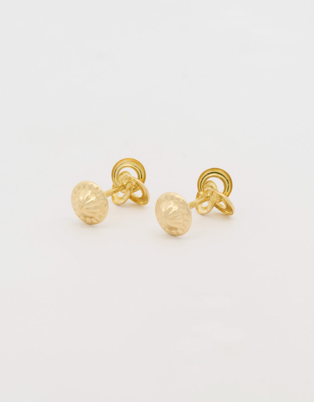 Topos mini moño en oro amarillo de 18k