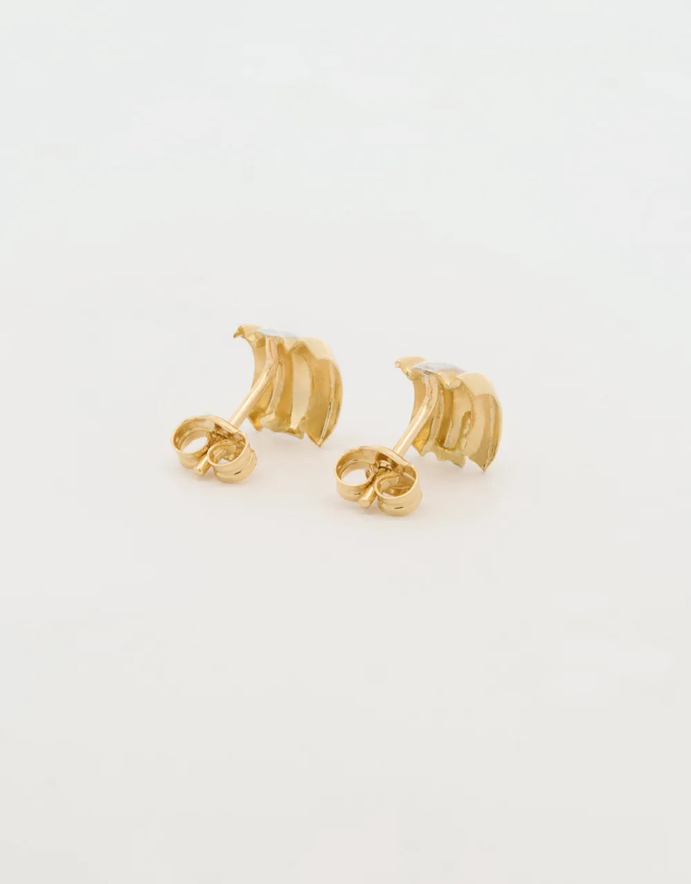 Topos de tres lineas en dos oros de 18k