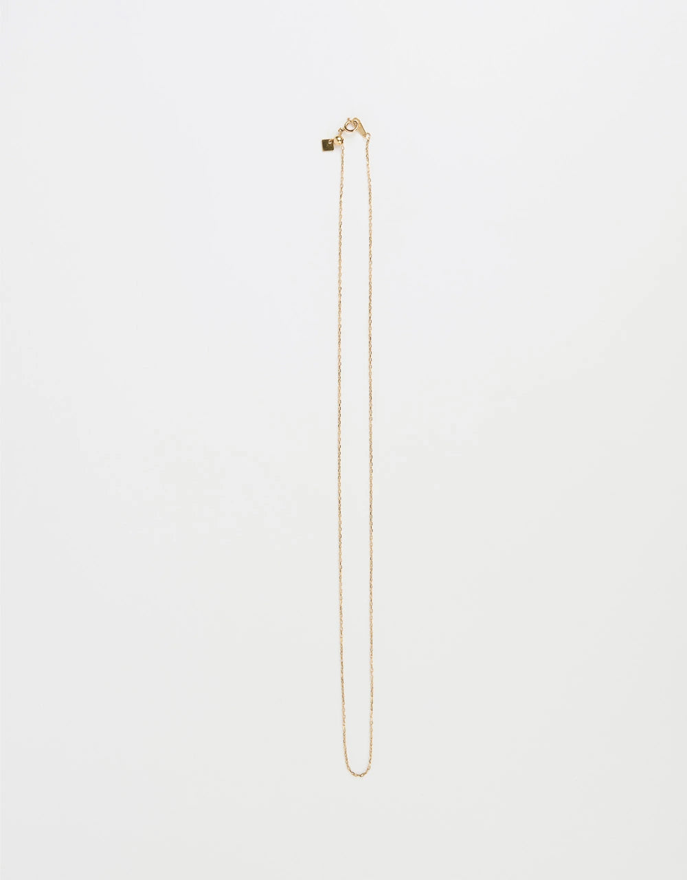 Cadena delgada graduable de 45 cm en oro rojo de 18k