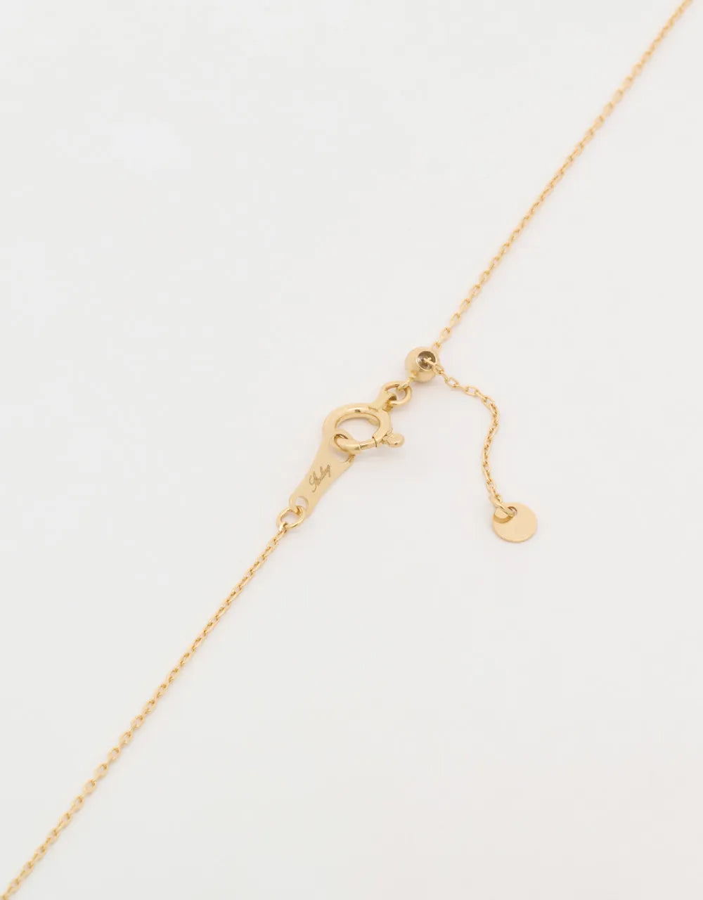 Gargantilla diamante bisel en oro amarillo de 18k