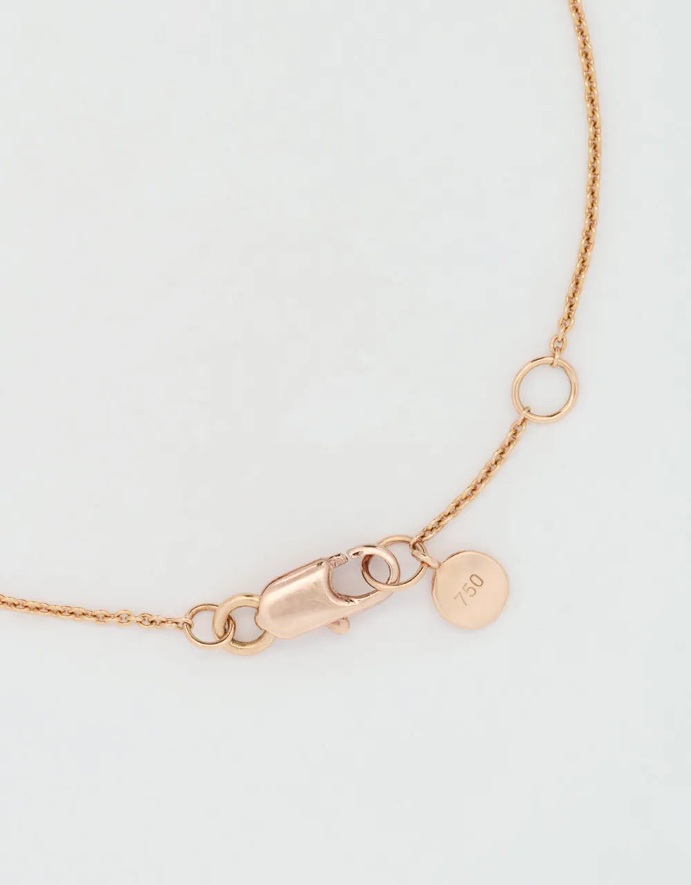 Pulsera esclava de diamantes en oro rojo de 18k