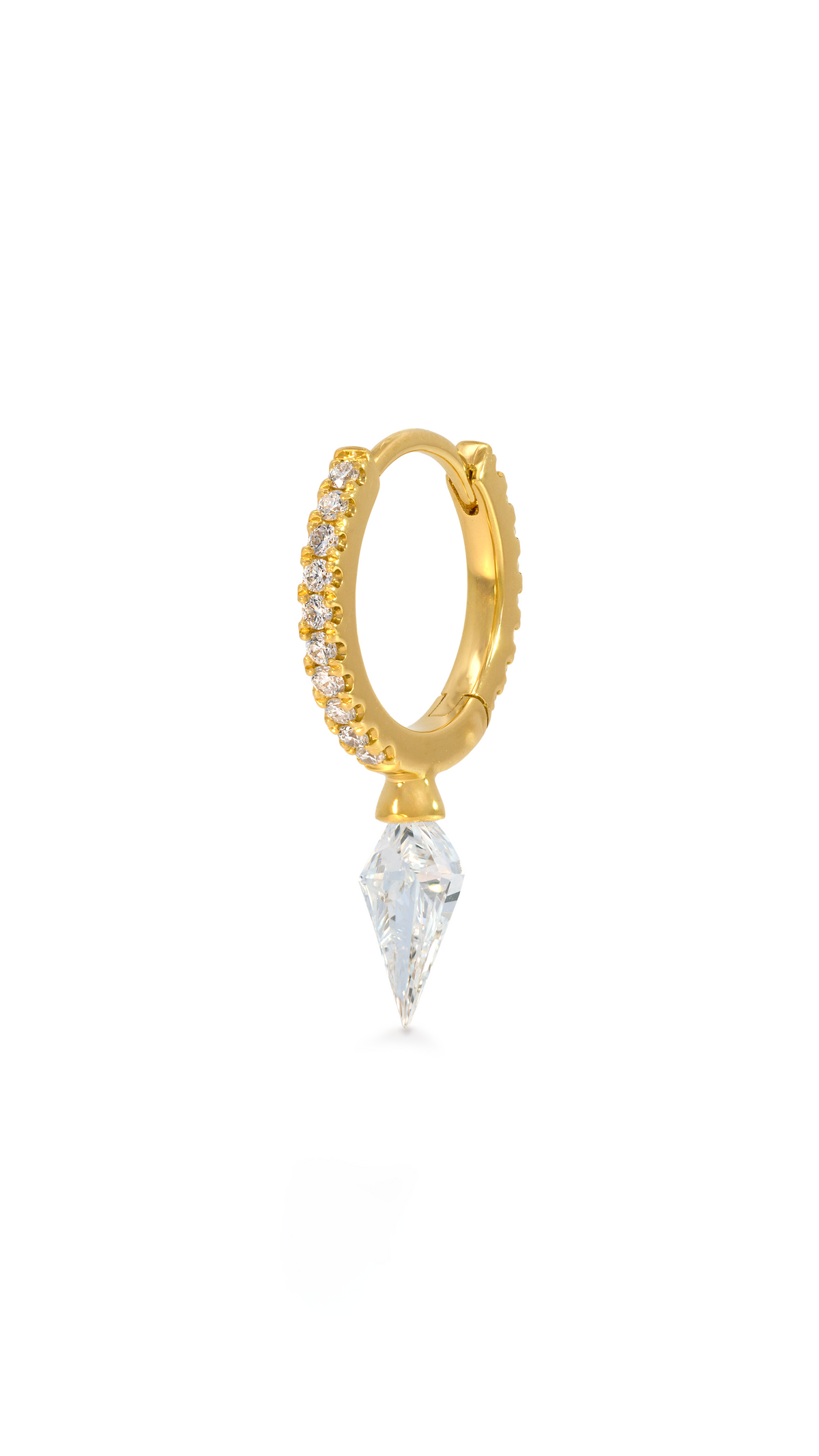 Candonga Diamante Cometa en Oro Amarillo