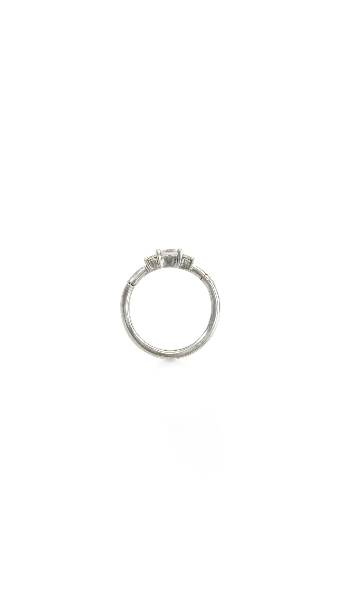 Candonga Mini Diamante Princess en Oro Blanco