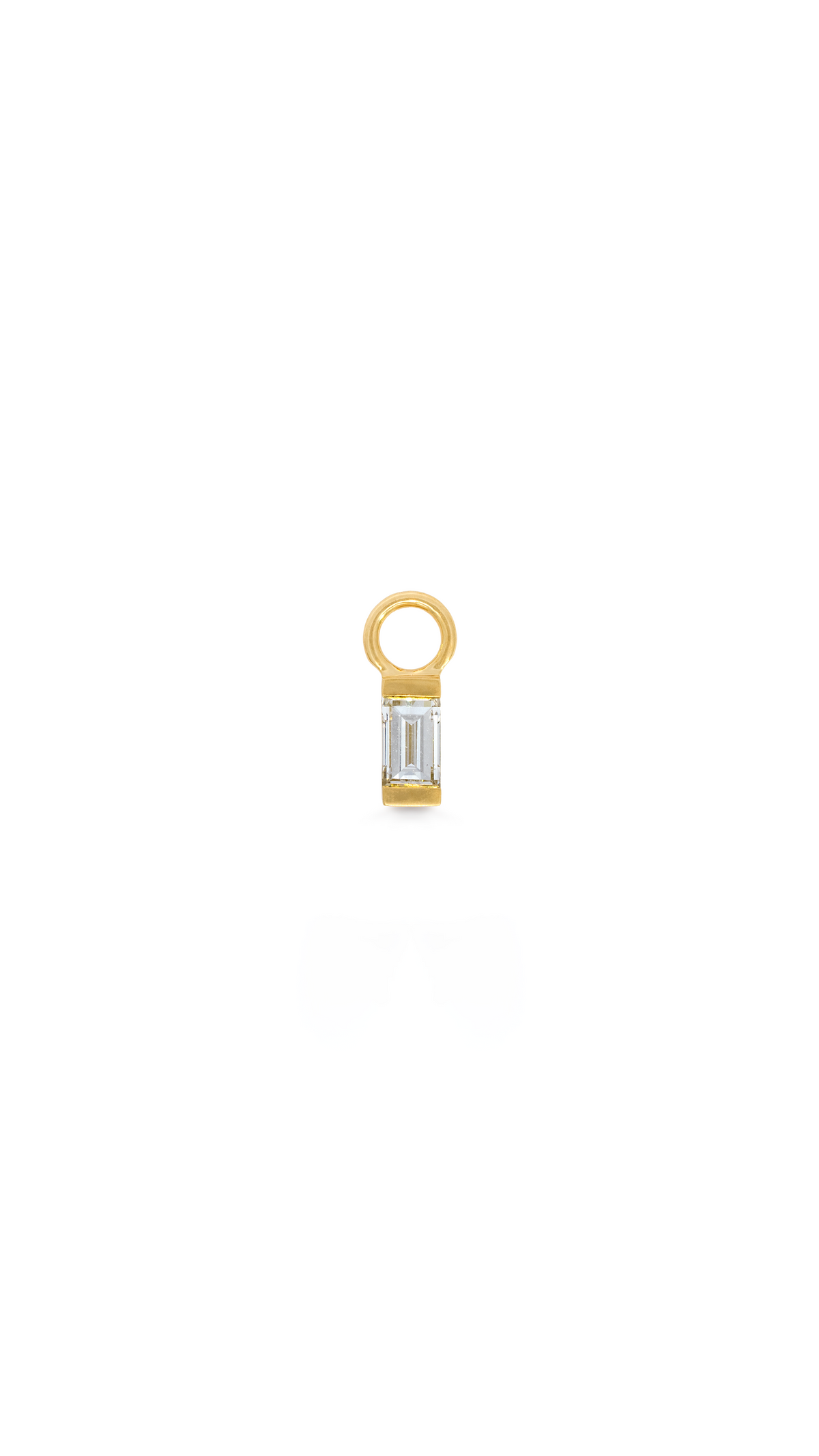 Charm Diamante Baguette Oro Amarillo