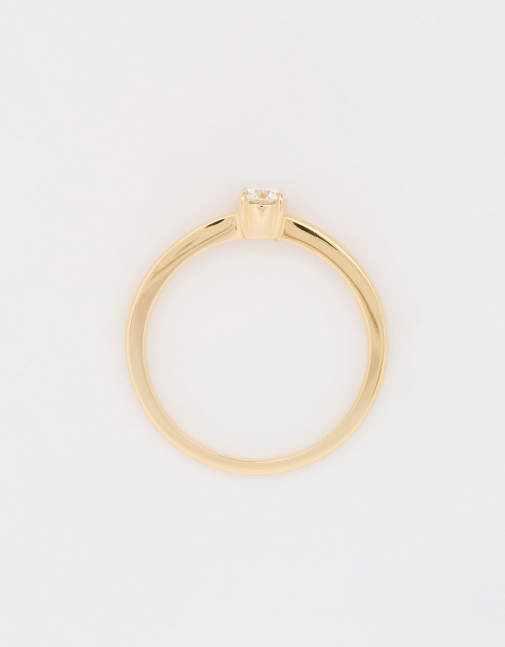 Anillo solitario de 0.24 quilates oro amarillo 18k