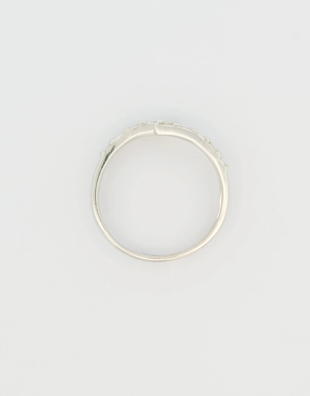 Anillo espiral abierto diamante 0.35 quilates en oro blanco 18k