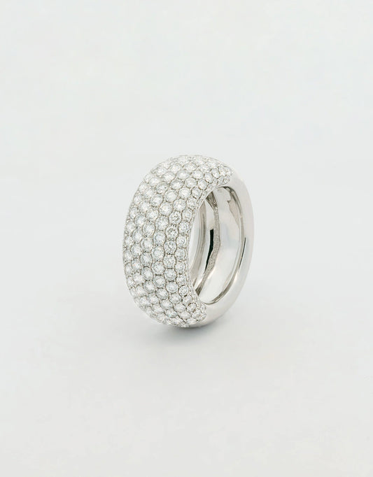 Anillo de diamantes de 3.19 quilates en oro blanco 18k