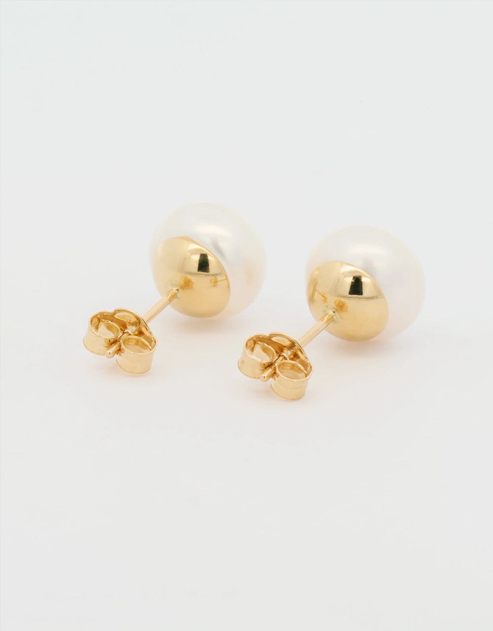 Topos perla chiness en oro amarillo 18k