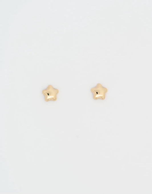 Topos mini estrellas en oro amarillo 18k