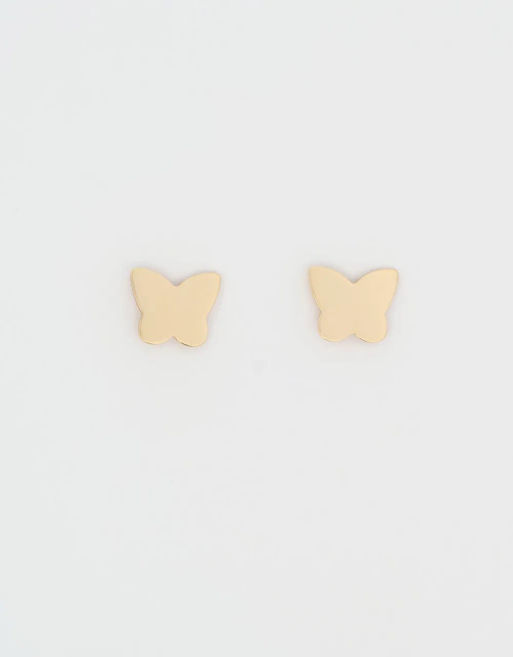 Topos mariposa en oro amarillo de 18k