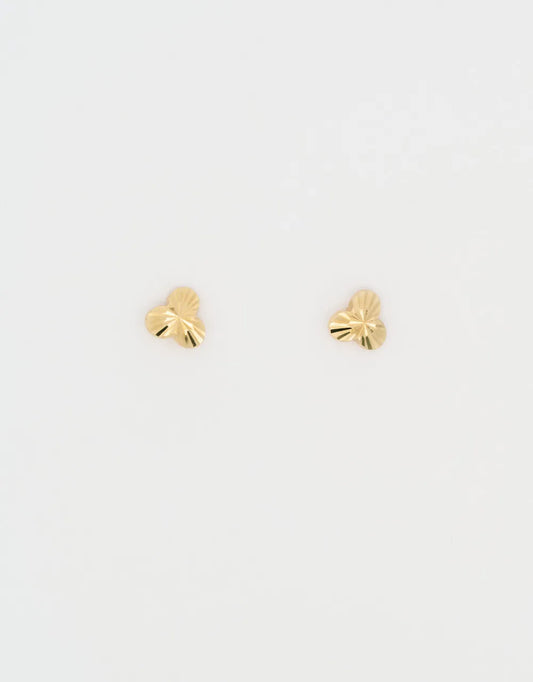 Topos trébol en oro amarillo de 18k