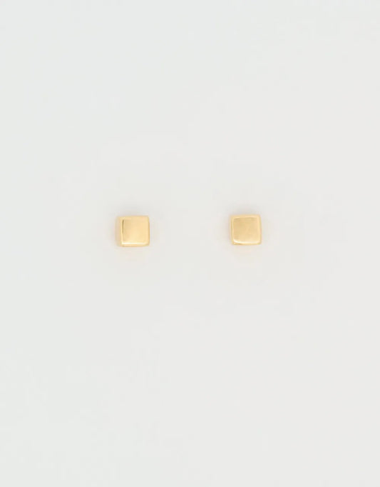 Topos en cubo en oro amarillo de 18k