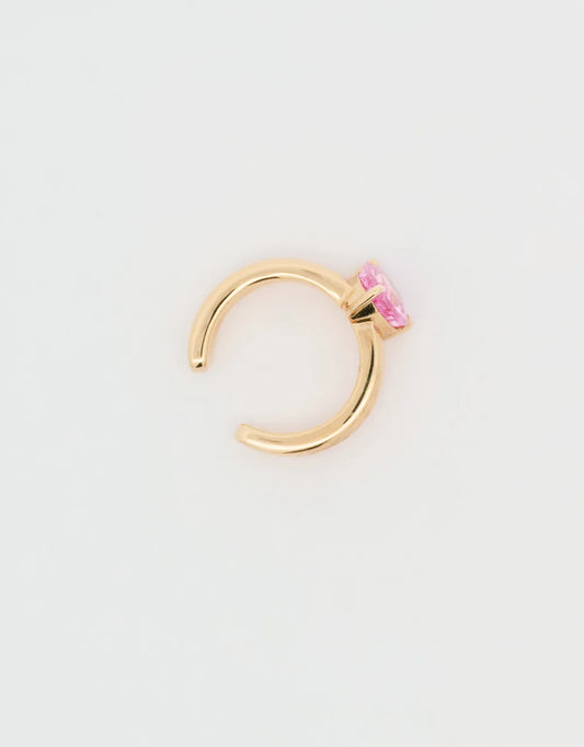 Ear cuff de zafiro en oro rojo 18k
