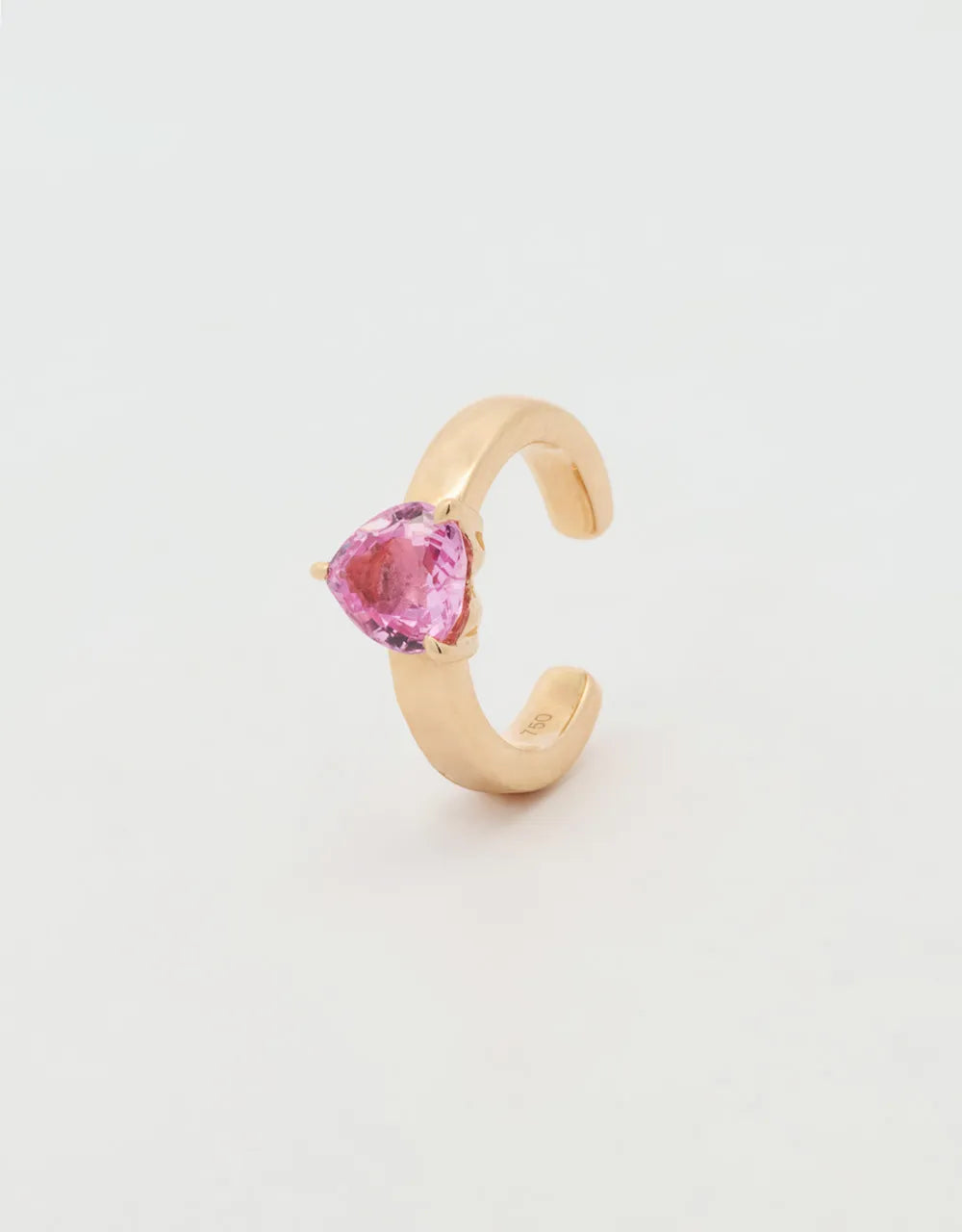 Ear cuff de zafiro en oro rojo 18k