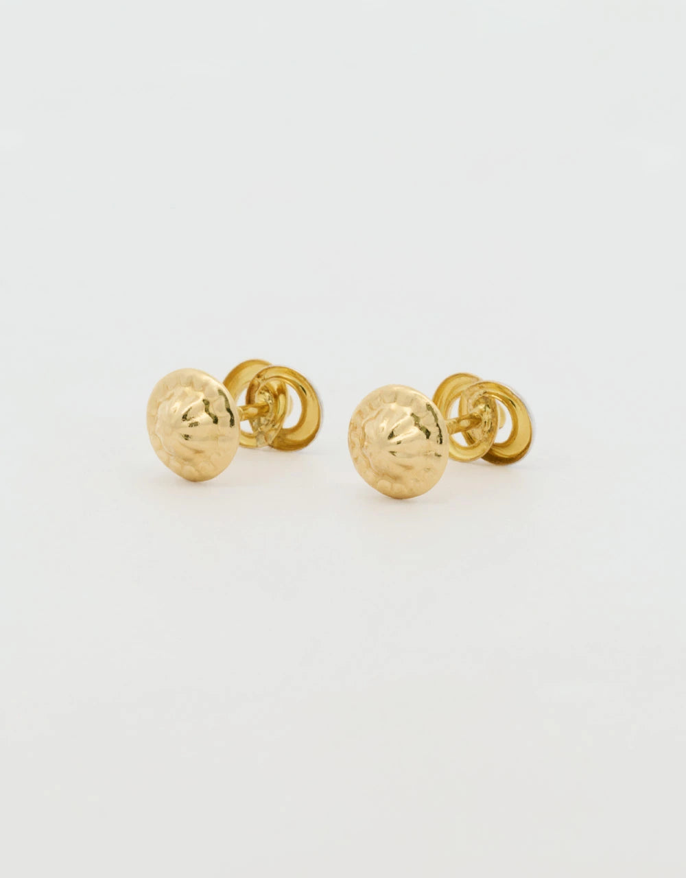Topos argollas entrelazadas en dos oros de 18k