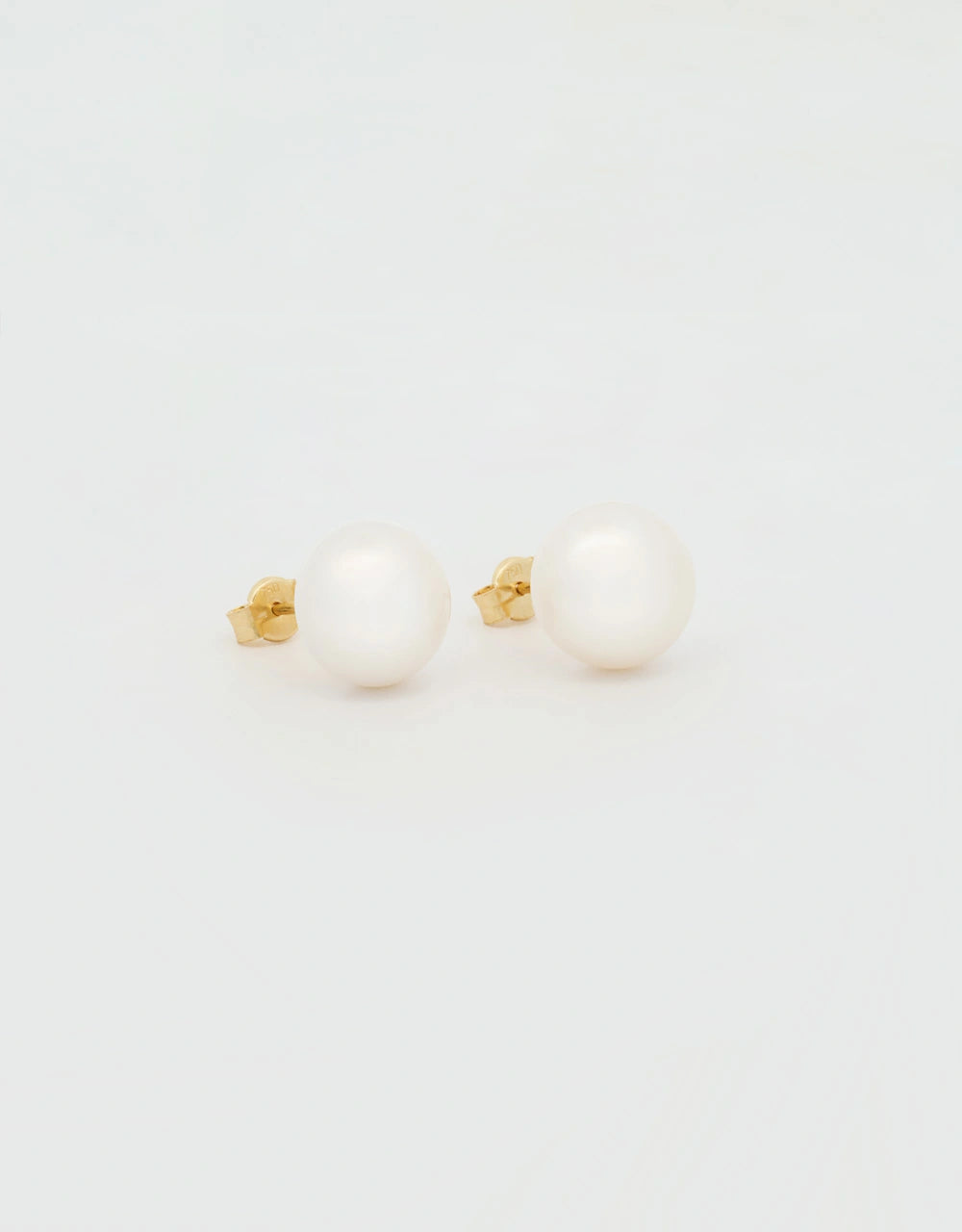 Topos de perla grande chiness en oro amarillo 18k