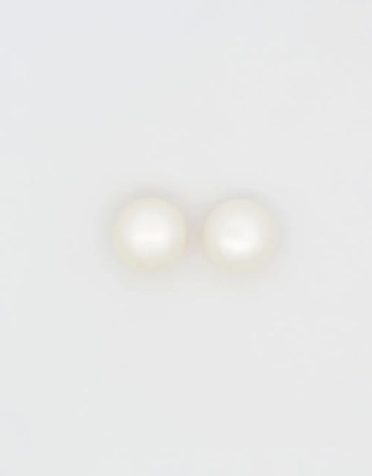Topos de perla grande chiness en oro amarillo 18k
