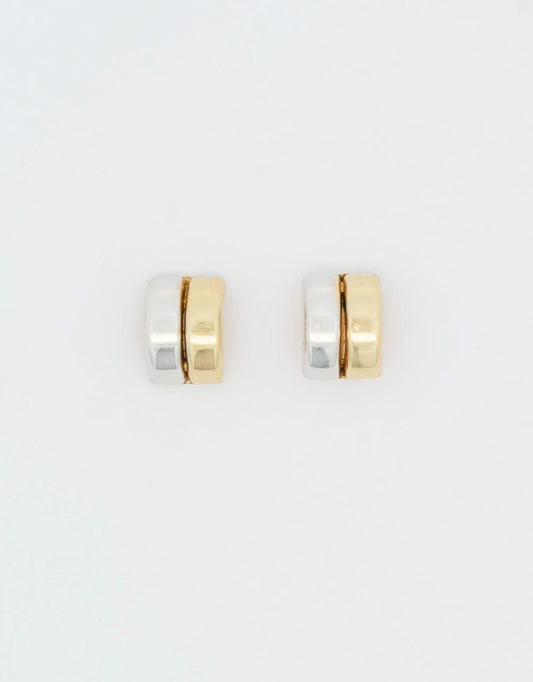 Topos de dos líneas en dos oros de 18k