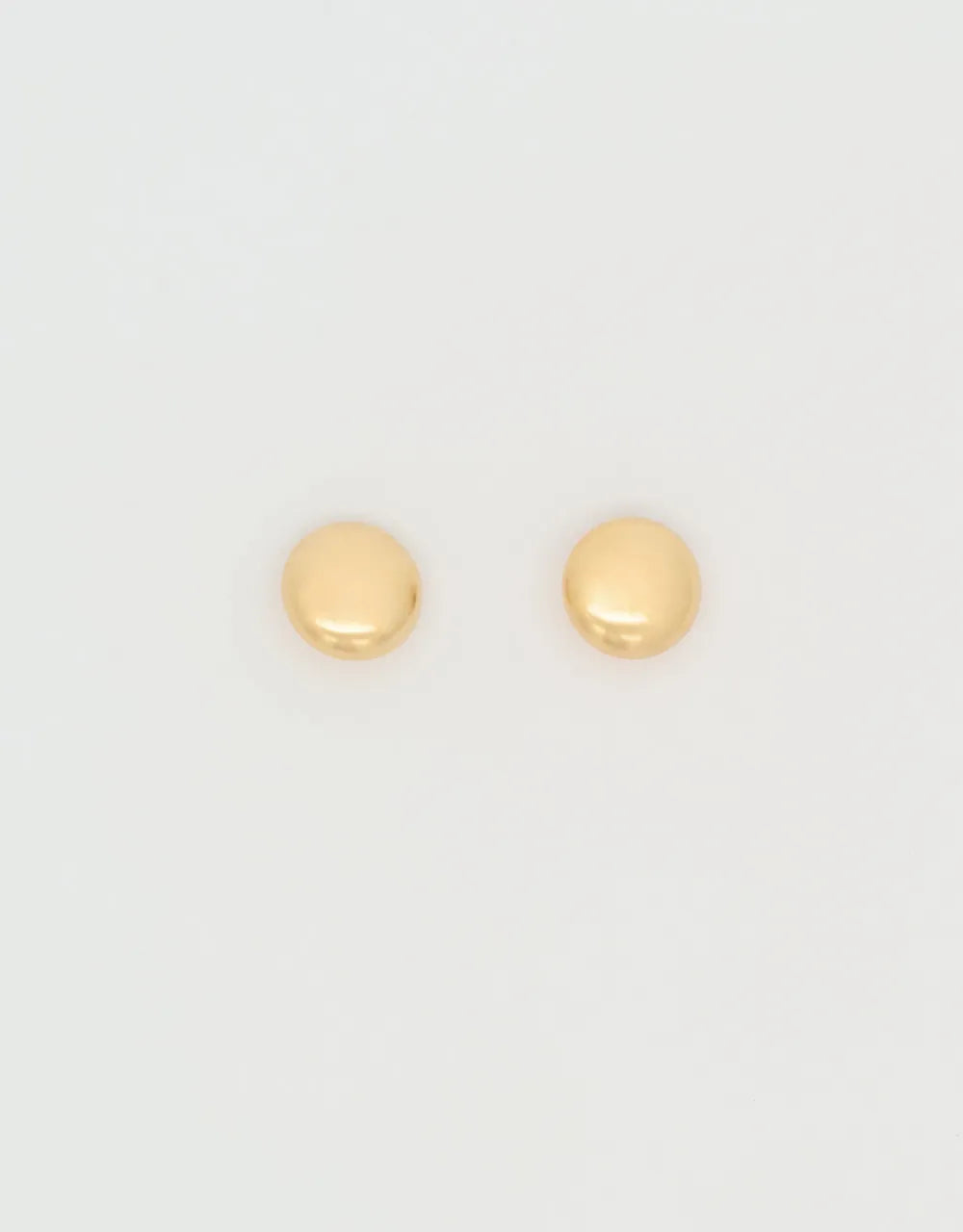 Topos redondos en oro amarillo de 18k