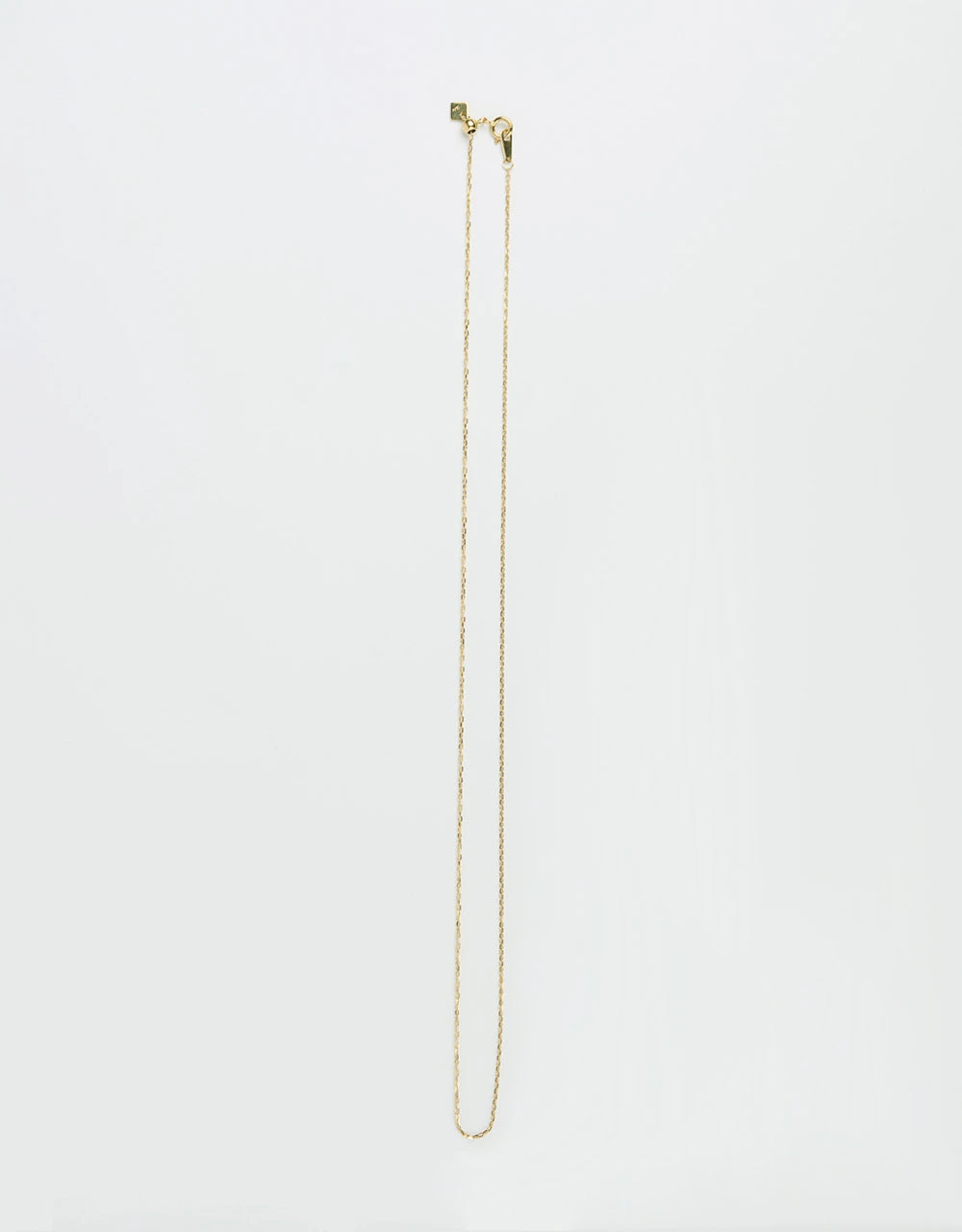 Cadena delgada graduable de 45 cm en oro amarillo de 18k