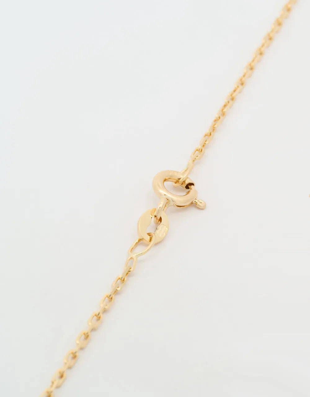 Cadena delgada de 42 cm en oro amarillo de 18k