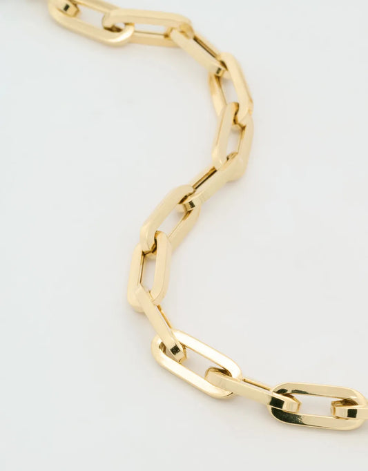 Gargantilla de eslabones en oro amarillo de 18k