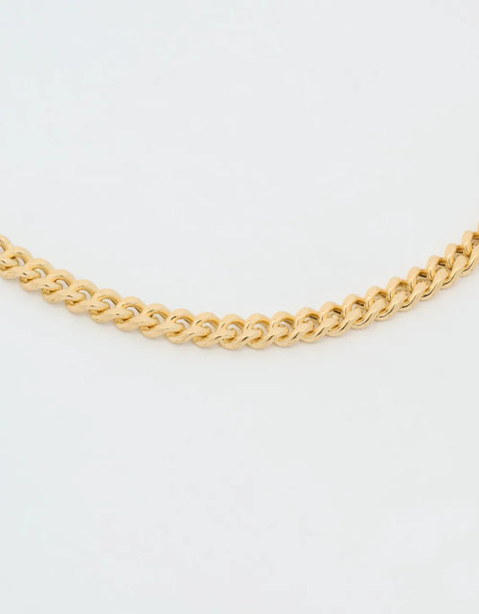 Cadena delgada de 60 cm en oro amarillo de 18k