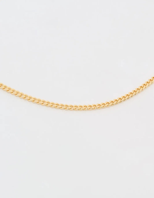 Cadena delgada de 60 cm en oro amarillo de 18k