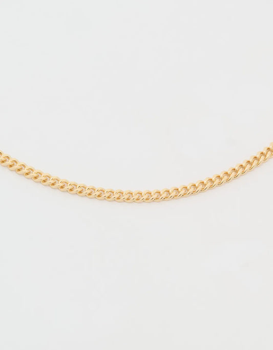 Cadena delgada de 50 cm en oro amarillo de 18k