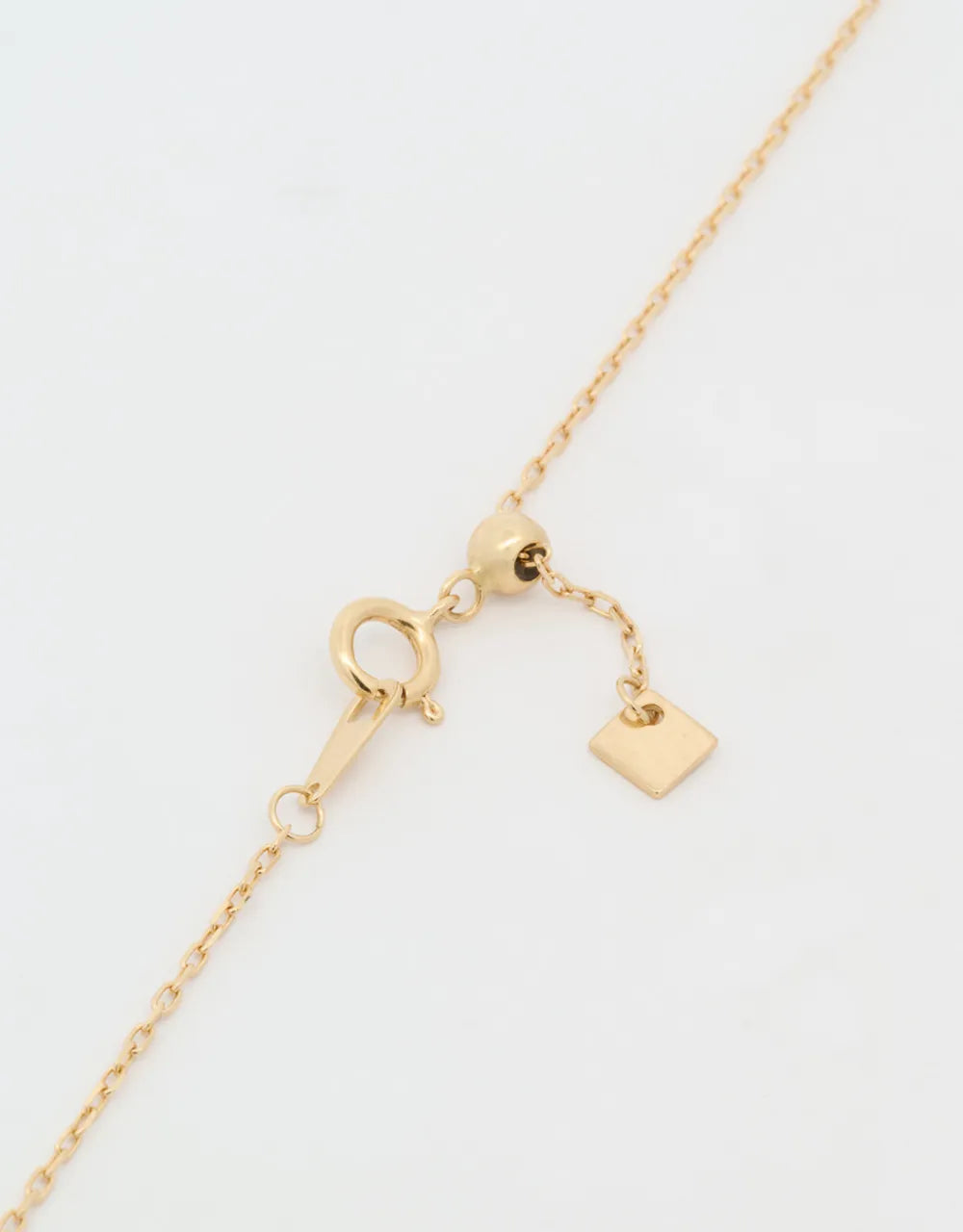 Cadena delgada graduable de 45 cm en oro amarillo de 18k