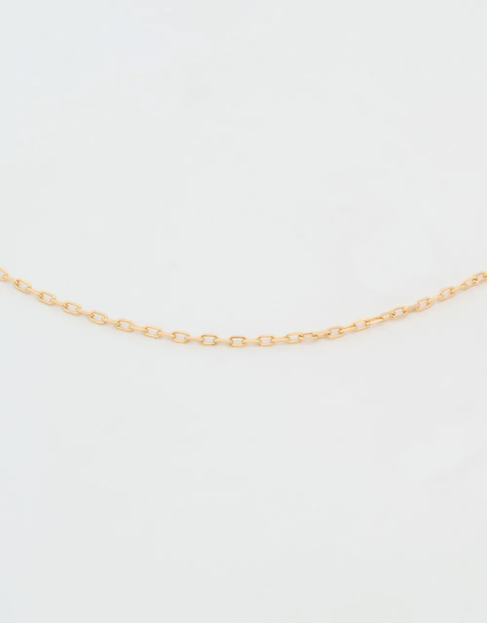 Cadena delgada graduable de 45 cm en oro amarillo de 18k