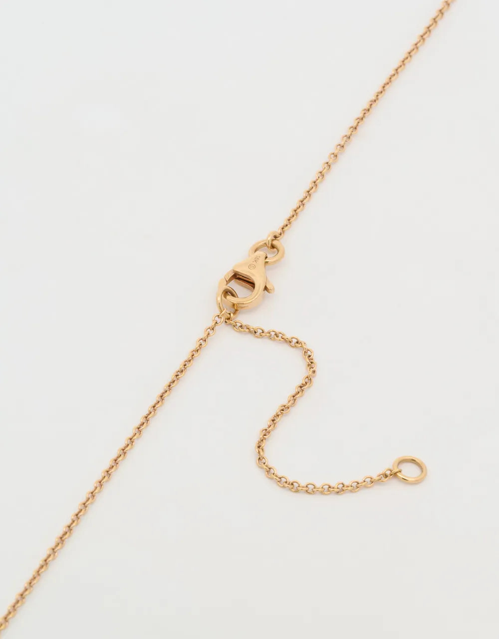 Gargantilla de diamantes en oro rojo de 18k