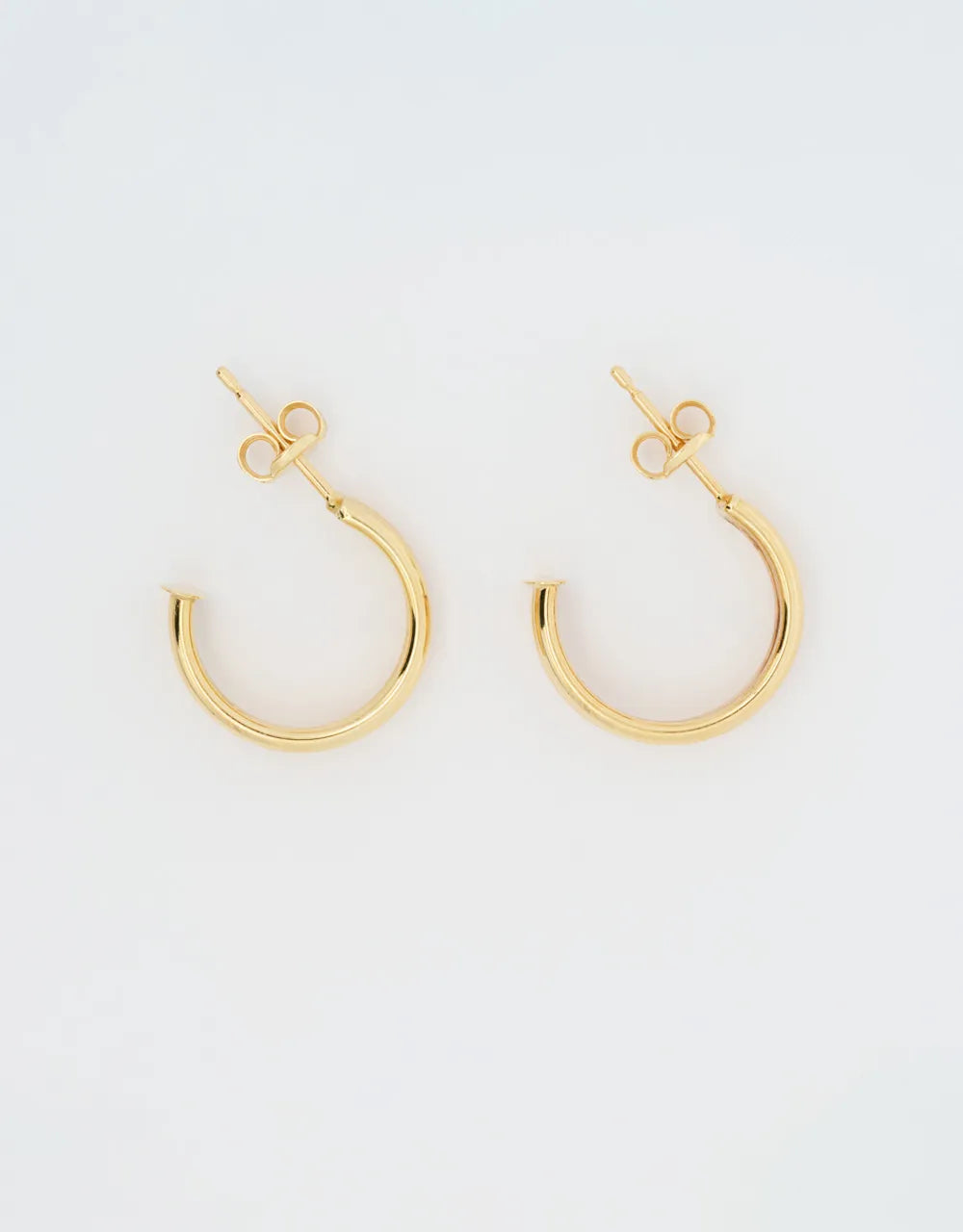 Candonga dos hileras en oro amarillo 14mm