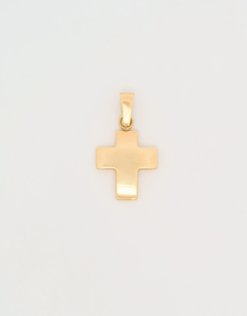 Dije de cruz en oro amarillo 18k