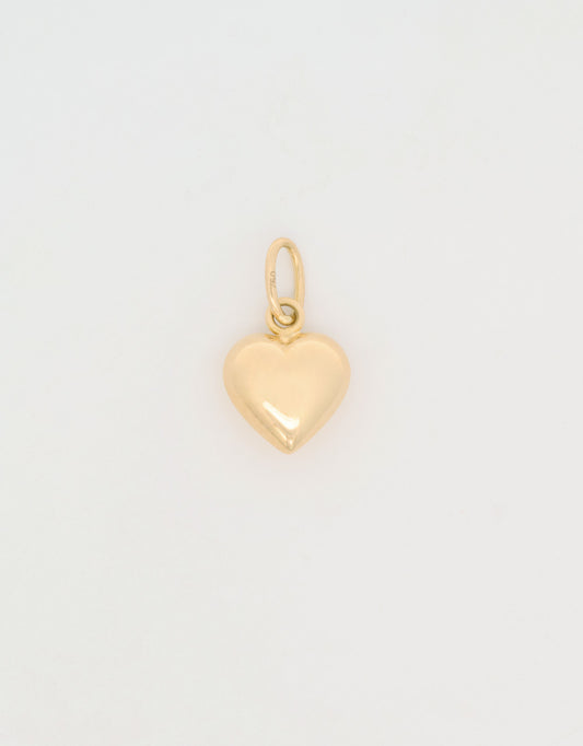 Dije mini corazón en oro amarillo 18k