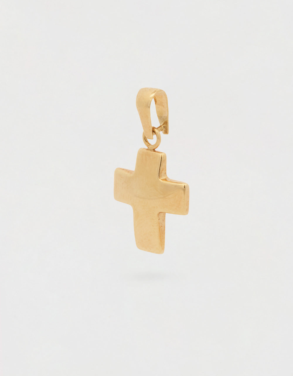 Dije de cruz en oro amarillo 18k