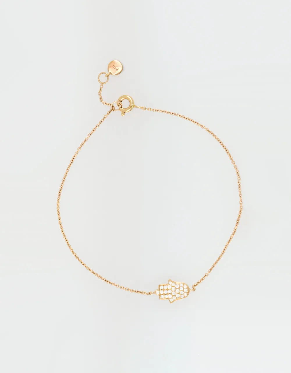 Pulsera Jamsa de diamantes en oro rojo de 18k
