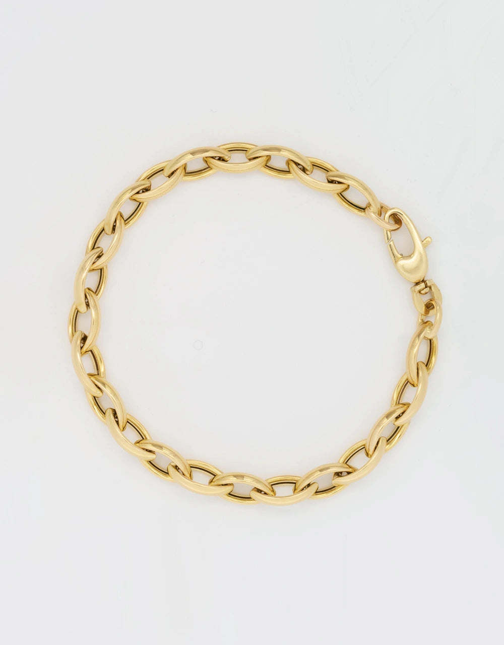 Pulsera de eslabones en oro amarillo de 18k