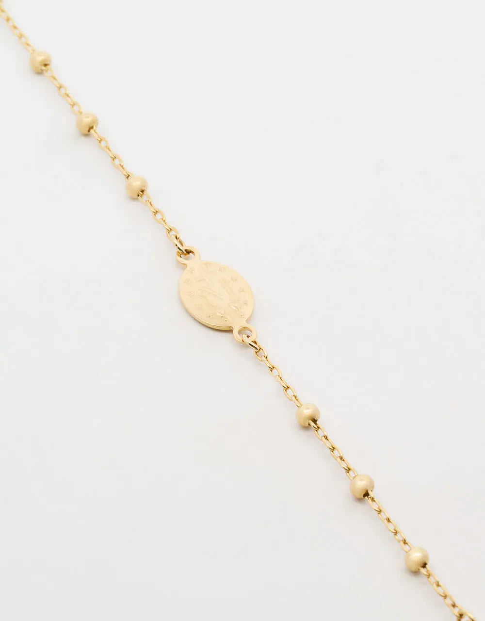 Pulsera denario en oro amarillo de 18k