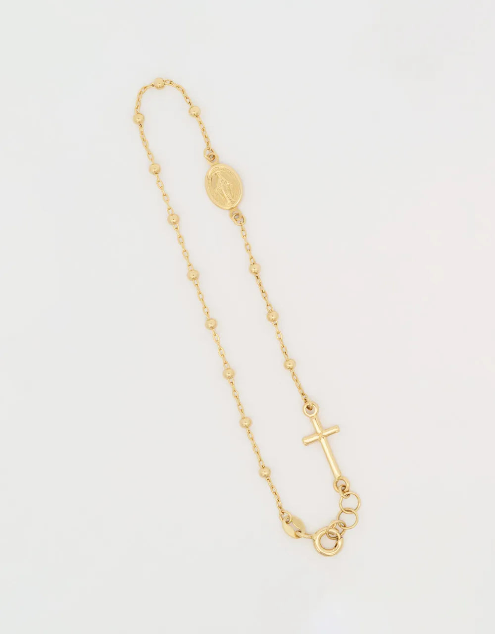 Pulsera denario en oro amarillo de 18k