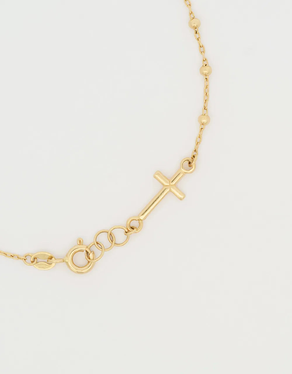 Pulsera denario en oro amarillo de 18k