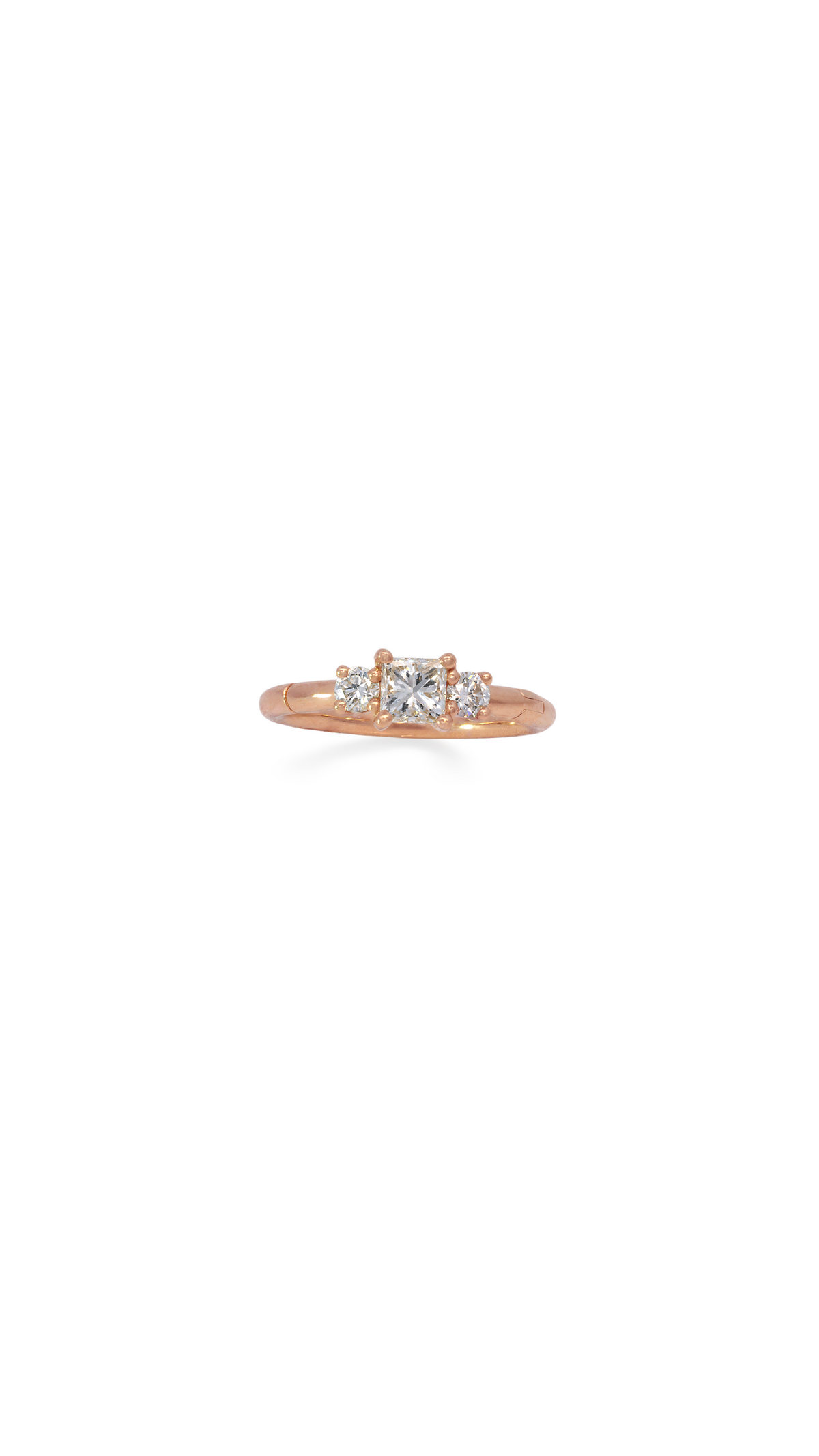 Candonga Mini Diamante Princess en Oro Rosa