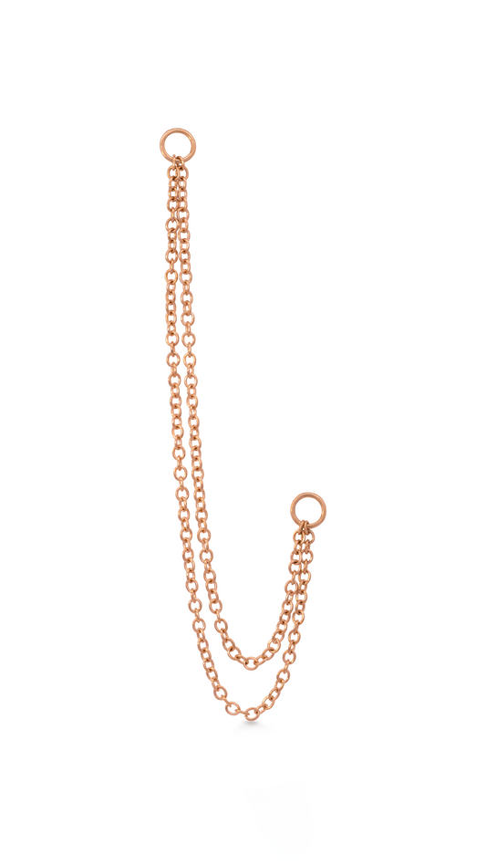 Charm Cadena en Oro Rosa