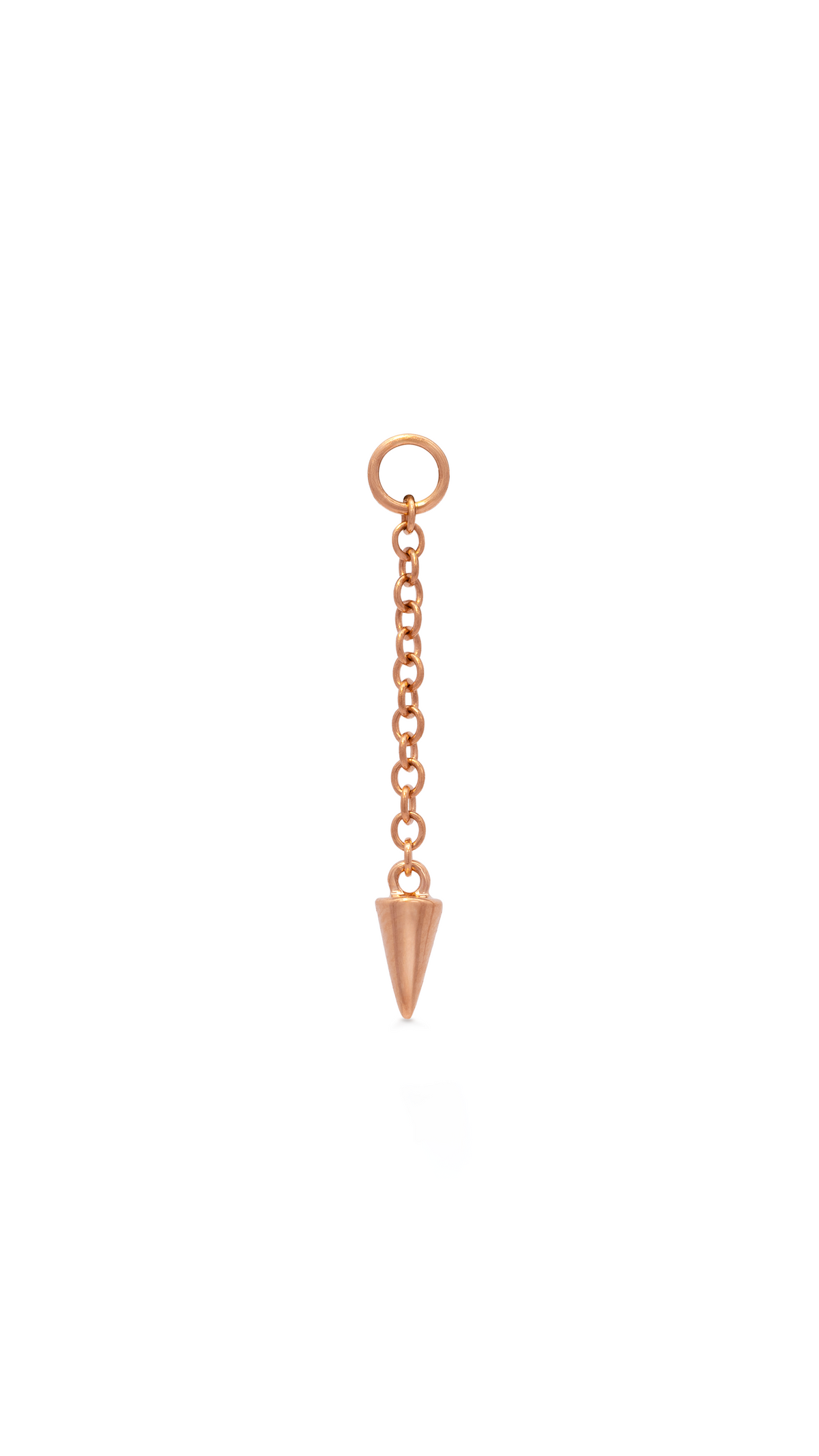 Charm Cadena Punta en Oro Rosa